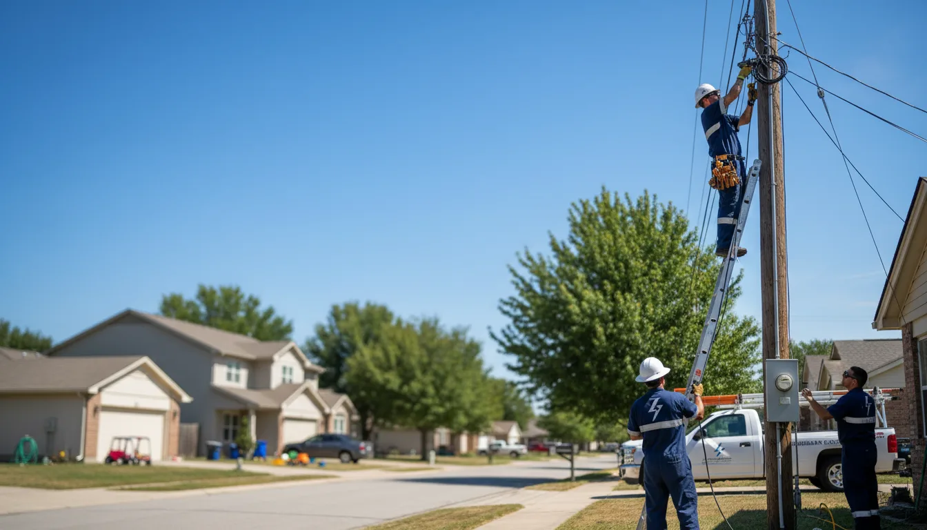 Residential electrician providing installation services in Choudrant, LA